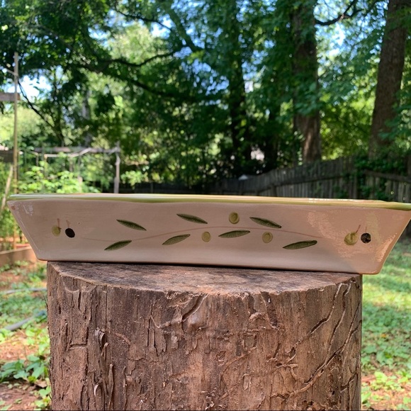 Noemi Ceramiche olive leaf rectangular plate - Picture 5 of 14